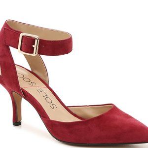 Sole Society Red Suede Olyvia Pumps